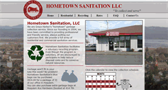 Desktop Screenshot of hometownsanitation.com